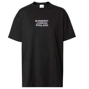 Burberry London Embroidered Oversized Logo T-Shirt